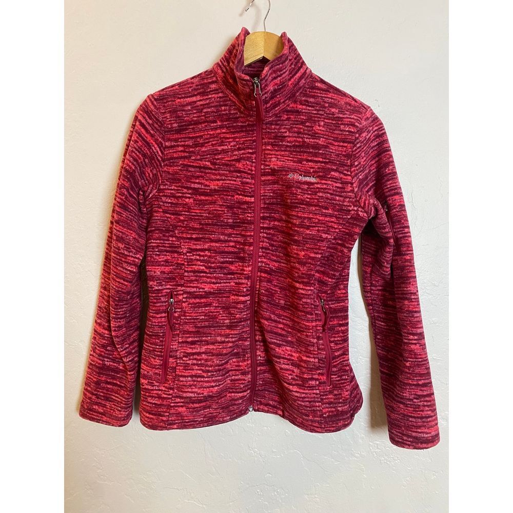 Columbia Space Dye Fleece‎ Full Zip Jacket Cozy Warm Winter Athletic Outerwear S